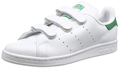 stan smith cf à scratchs en cuir blanc